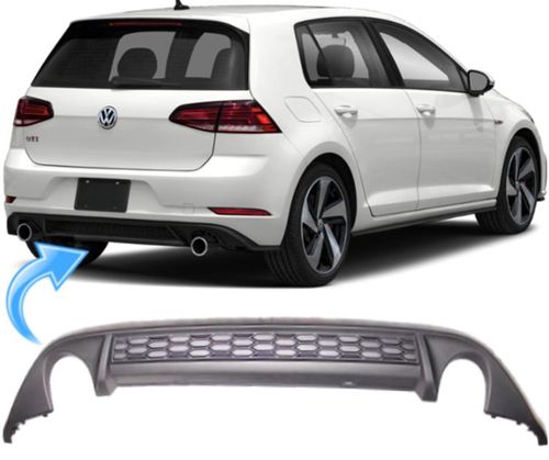 Saia Spoiler do Parachoque Traseiro Golf 2.0 Gti Mk7 de 2014 À 2018