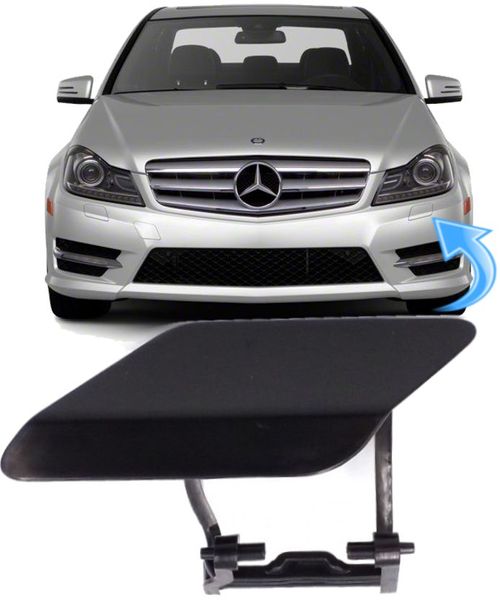 Tampa do Esguicho Farol Mercedes C180 1.6 Cgi C200 C250 1.8 Cgi de 2012 À 2014 - Esquerdo