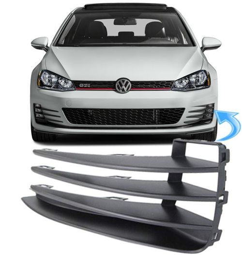 Grade Moldura Farol de Milha Golf Gti Mk7 de 2014 À 2018 - Ld Esquerdo