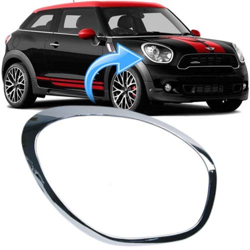 Aro Cromado do Farol Mini Countryman 1.6 16V Turbo de 2010 À 2016 - Direito