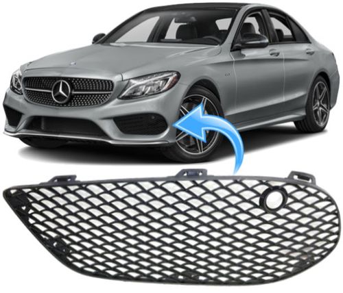 Moldura Externa do Parachoque Mercedes Benz C250 2.0 Turbo Sport de 2014 À 2018 - Esquerdo