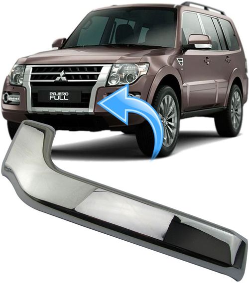 Friso Moldura Cromado Pajero Full de 2015 À 2019 - Ld Esquerdo