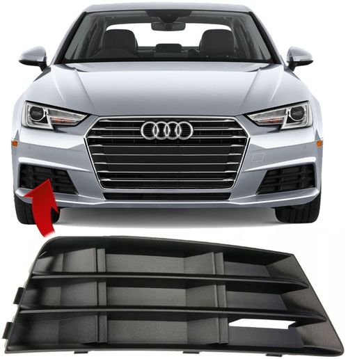 Grade Moldura Preta do Parachoque Audi A4 B9 2.0 Tfsi de 2016 À 2019 - Direita