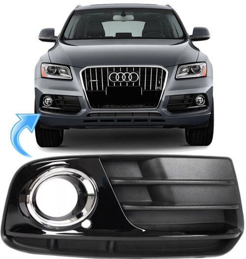 Grade Moldura do Farol de Milha Audi Q5 2.0 Tfsi e 3.0 V6 de 2013 À 2016 - Direito