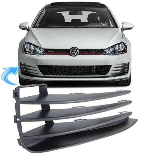 Grade Moldura Farol de Milha Golf Gti Mk7 de 2014 À 2018 - Ld Direito