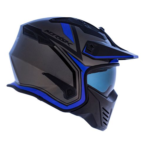 capacete NORISK DARTH OUTLINE CINZA/AZUL
