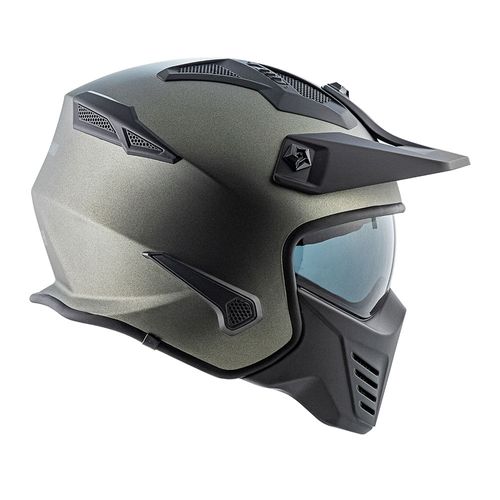 capacete NORISK DARTH MONOCOLOR CINZA FOSCO