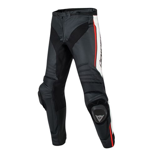 Cal�a Dainese Misano Perf Leather Preto/branco 58