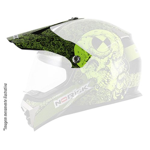 PALA  CAPACETE NORISK MX455 TEST MACHINE AMARELO