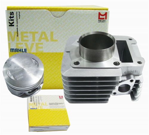 Cilindro Motor Ybr125 Factor125 Xtz125 Metal Leve Com Pistão e Anéis