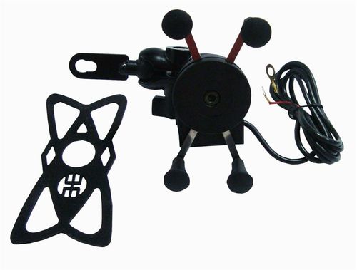 Suporte Celular Gps Usb com fixação Guidão ou Retrovisor