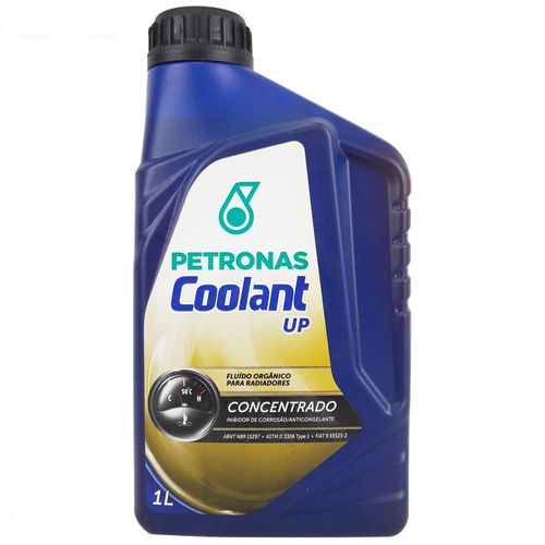 Aditivo de Água do Radiador Concentrado Orgânico Petronas Coolant UP Coloração Laranja 1L