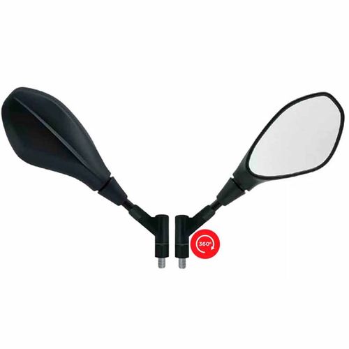 Retrovisor Bmw F800 Gs650 Giro 360 Graus Dobrável Rotativo Par Honda e Yamaha