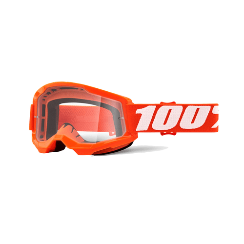 Óculos 100% Strata 2 Orange Lente Transparente - Laranja
