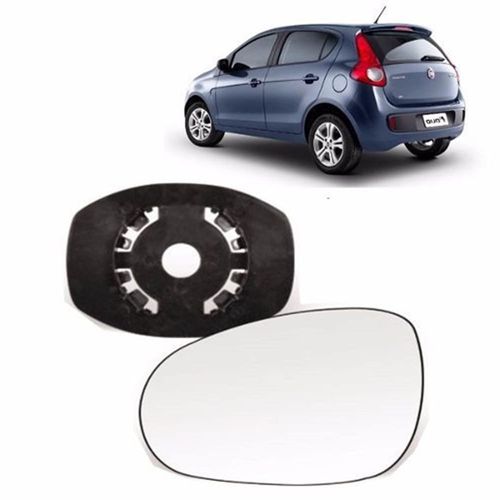 Lente Espelho Retrovisor Lado Esquerdo Novo Palio e Grand Siena 2012 até 2020 Fabricante Blawer