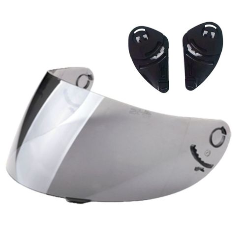 Kit Viseira + Fixação Capacete Vaz V10 Sem Botão