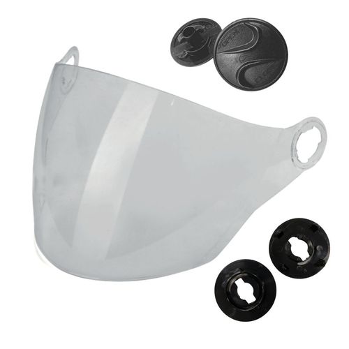 Kit Viseira + Fixação Capacete Taurus Joy 23 Aberto