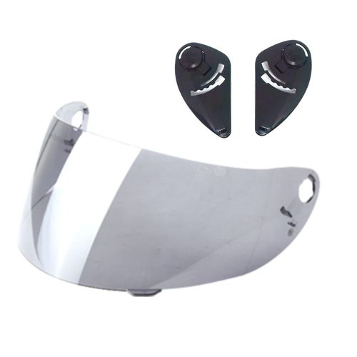 Kit Viseira + Fixação Capacete Vaz V10 Com Botão