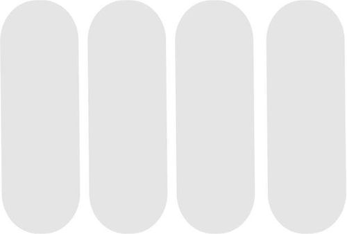 Jogo de Adesivo Refletivo para Capacete cor Branca