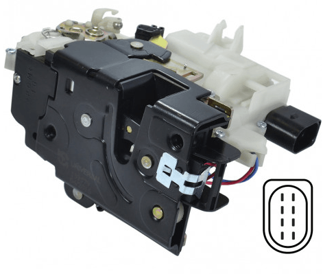 Fechadura Elétrica Da Porta Golf Bora Passat Dianteira Lado Esquerda Universal 23133