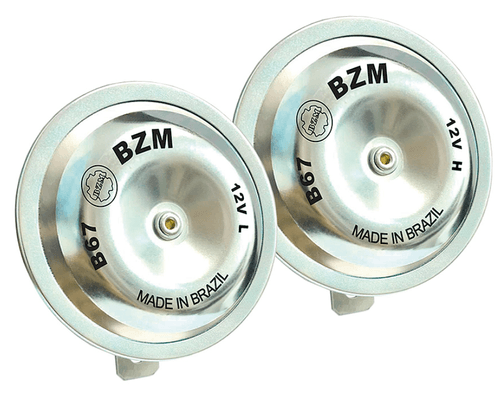Buzina Dupla Grave Agudo 345Hz 410Hz 12V Fusca Kombi Brasilia VW Modelo Universal
