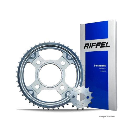 Kit Transmissão Fan 125 2014 até 2018 Titanium - Riffel