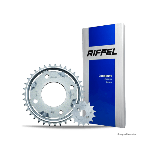 Kit Transmissão Biz 100 até 2005 Titanium - Riffel