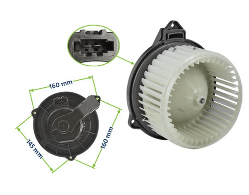 Eletroventilador Interno 12v Fox Gol Voyage Saveiro G5 Bosch F006B10310