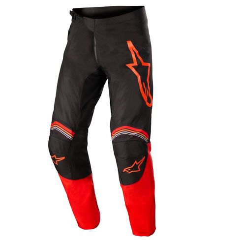 Calça Alpinestars Fluid Speed 22 - Preto Vermelho Fluor
