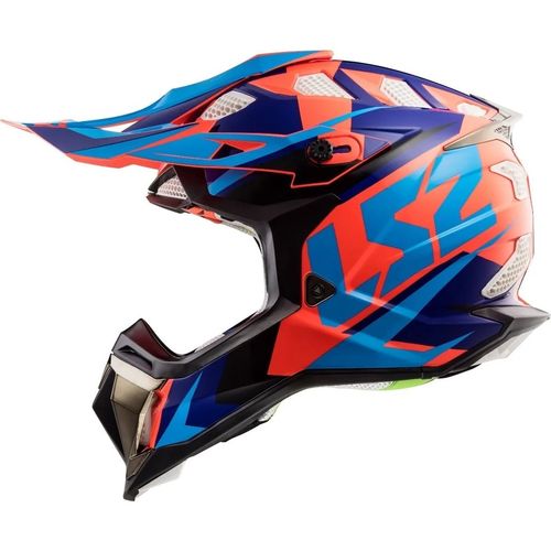 Capacete LS2 MX700 Subverter Evo Nimble Preto/Azul/Laranja