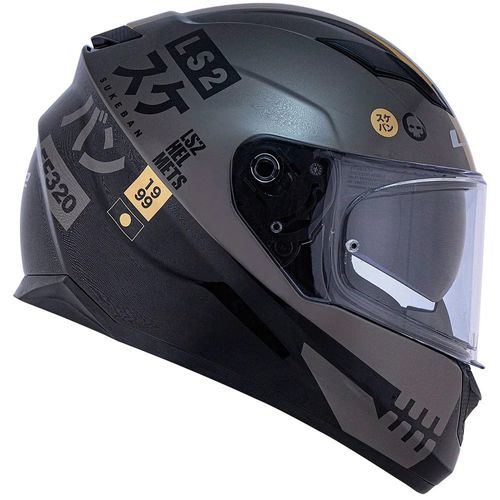 Capacete LS2 FF320 Stream Sukeban BLK / TIT /GOLD