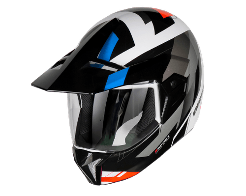 Capacete 3 Sport React Branco/Vermelho