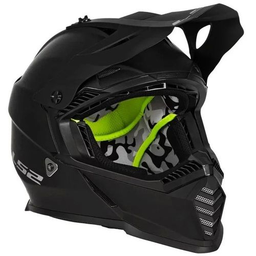 Capacete Fast MX437 Monocolor Matte Black
