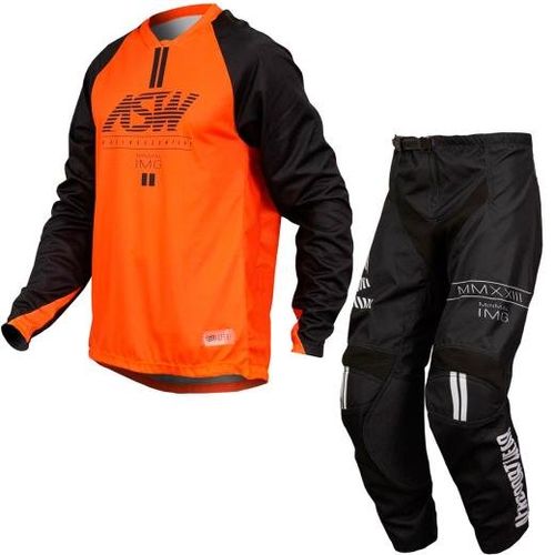 Kit Calça + Camisa ASW Image Minimal 2023 Laranja/Preto