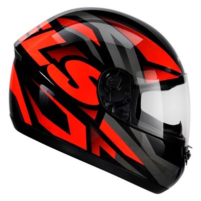 Capacete Peels Spike Maxi Preto/Vermelho