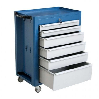 Carrinho de ferramentas 6 gavetas FERCAR C08 Azul e Cinza
