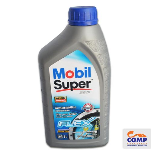 Óleo de Motor 10W40 2000 X3 Mobil Super Flex Semissintético SPI SN