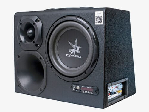 Caixa de Som Automotiva e Residencial Corzus Amplificada CXHC 500 8″ Bluetooth