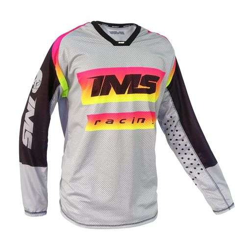 CAMISA IMS SPRINT SLIM CINZA/ROSA
