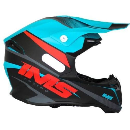 CAPACETE IMS WAVE AZUL/PRETO/VERMELHO