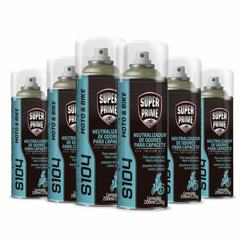 Neutralizador de Odores S104 Super Prime Moto e Bike 200ml - 6 Peças