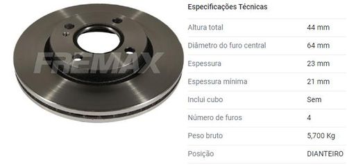 Disco Freio Dianteiro New Fiesta 2010 A 2019 Ventilado