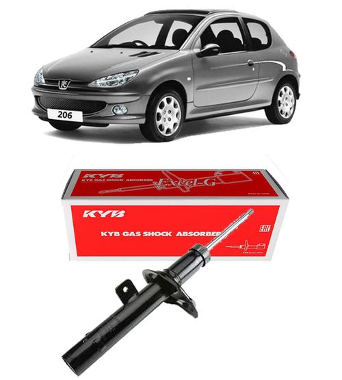 Amortecedor Dianteiro Peugeot 206 1999 A 2010 Esquerdo