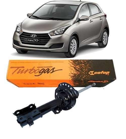 Amortecedor Dianteiro Hyundai Hb20 2013 A 2021 Esquerdo