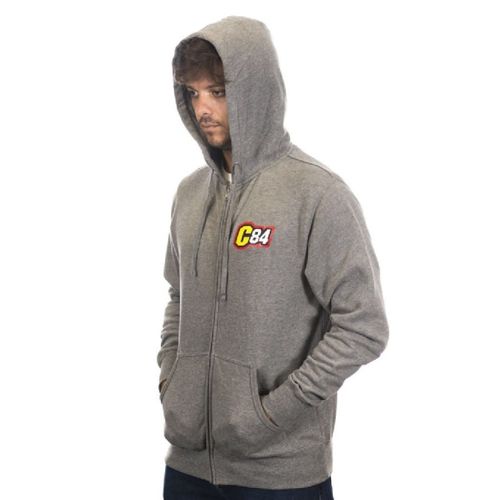 MOLETOM COM CAPUZ C84 - CINZA (P)