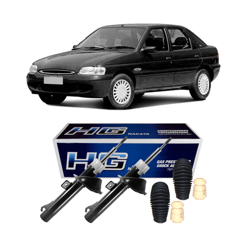 Par Amortecedores Dianteiros Escort Zetec 1998 A 2003 + Kits