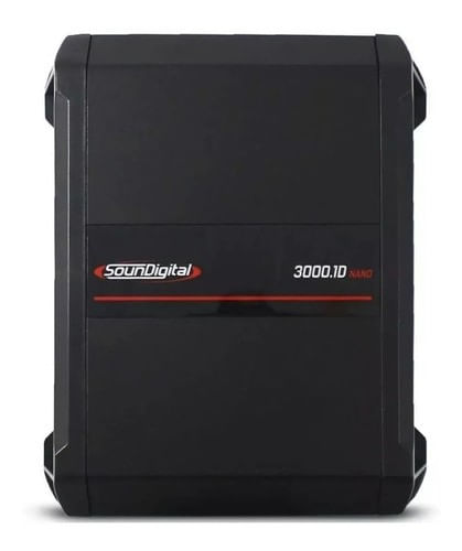 Módulo Amplificador Soundigital 3000.1d Nano 1 Canal 1 Ohm