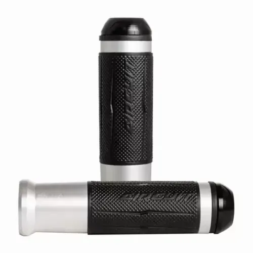 Manopla Silverstone Preto/Aluminio - Circuit