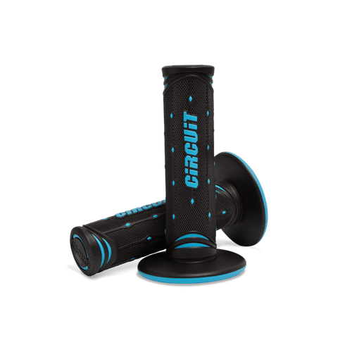 Manopla Jupiter Racing Preto/Azul Fluor - Circuit