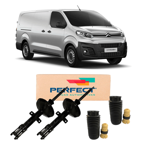 Par Amortecedores Dianteiro Jumpy 2017 A 2022 + Kits